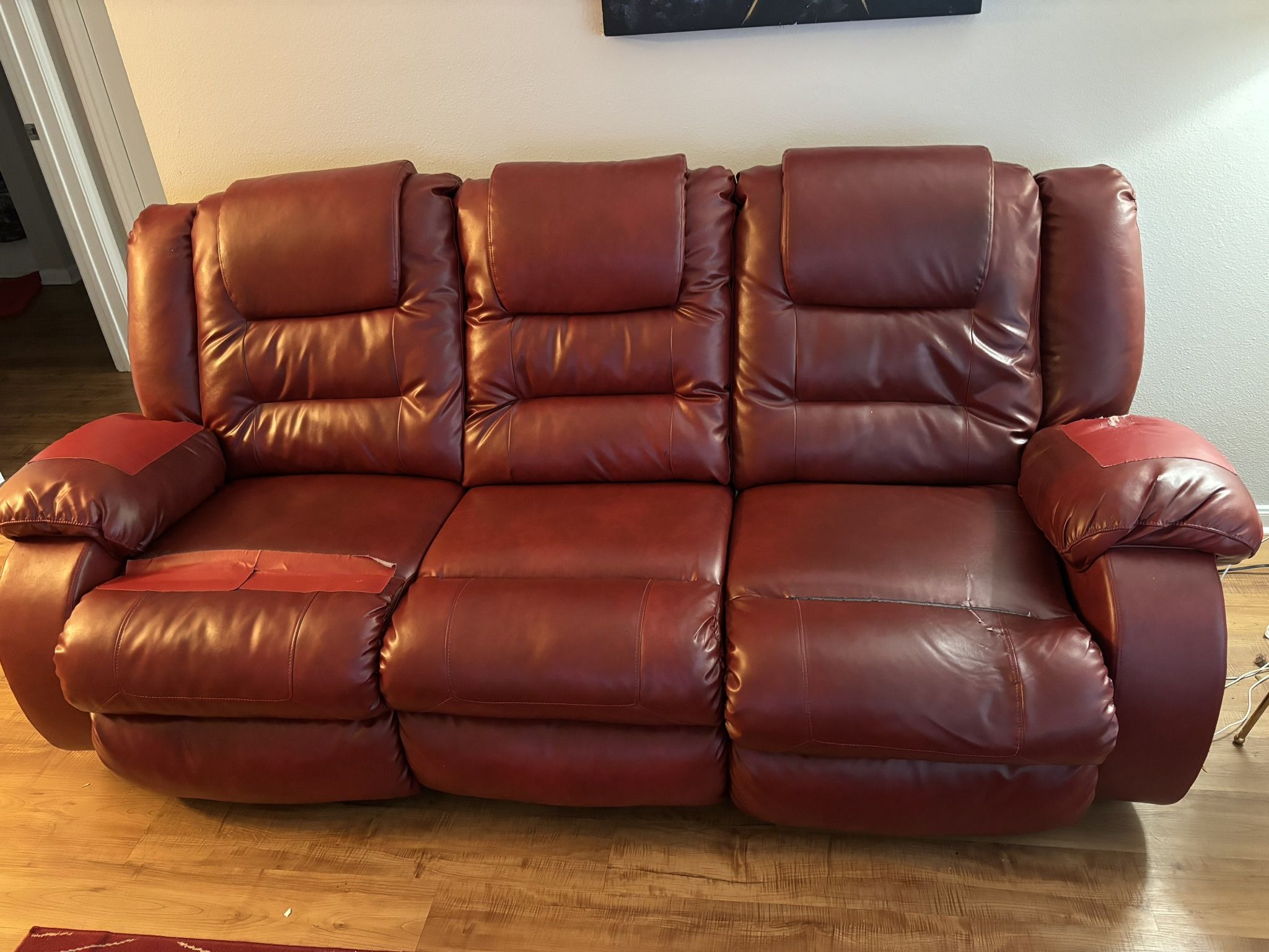 Red Double Recliner