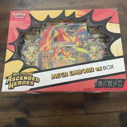 Pokemon Ascended Heroes Mega Emboar Ex Box