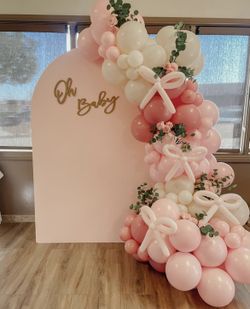 Balloon Backdrop, Baby Shower Balloon Backdrop