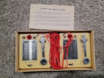 Space Station Morse Code W Toys N° 107 Made IN Hong Kong Age '60s Original Box