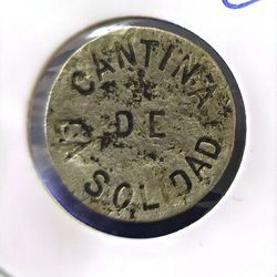 Token Ingenio Soledad-5 Cent-cantina Solidad-guantanamo-cuba