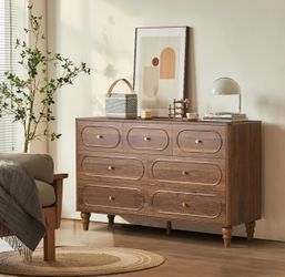 Brand New Walnut 7-Drawer Dresser (Open Box)