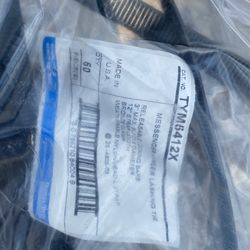 Messenger hanger lashing tie