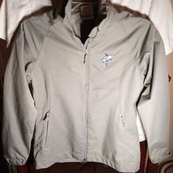 Nike Golf Storm-Fit Men's Grey Jacket W Shark Logo Zip Up Sz Small