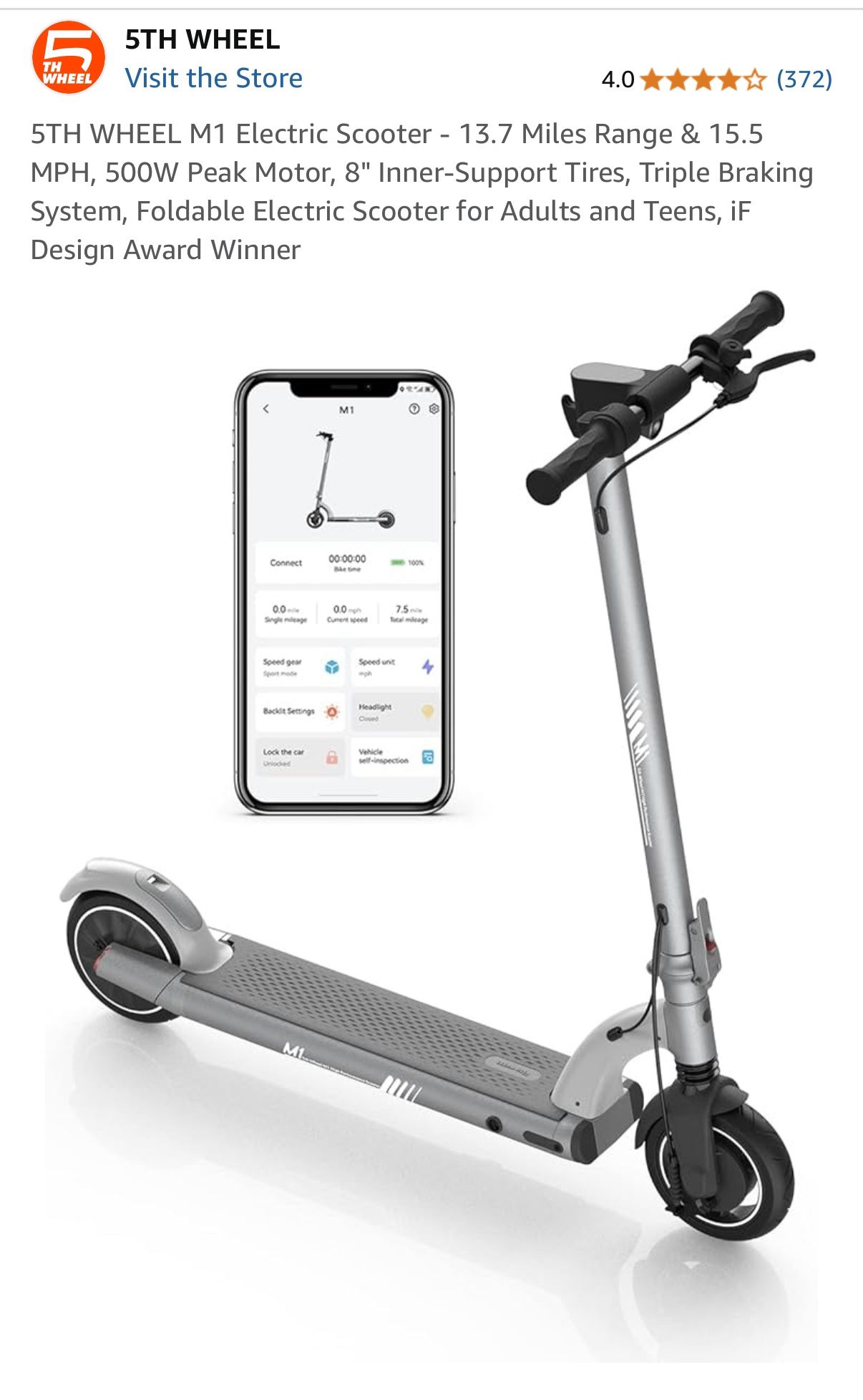 5th Wheel Electric Scooter