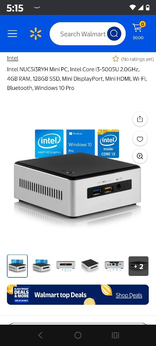 Used Mini PC NUC5i3RYH Computer