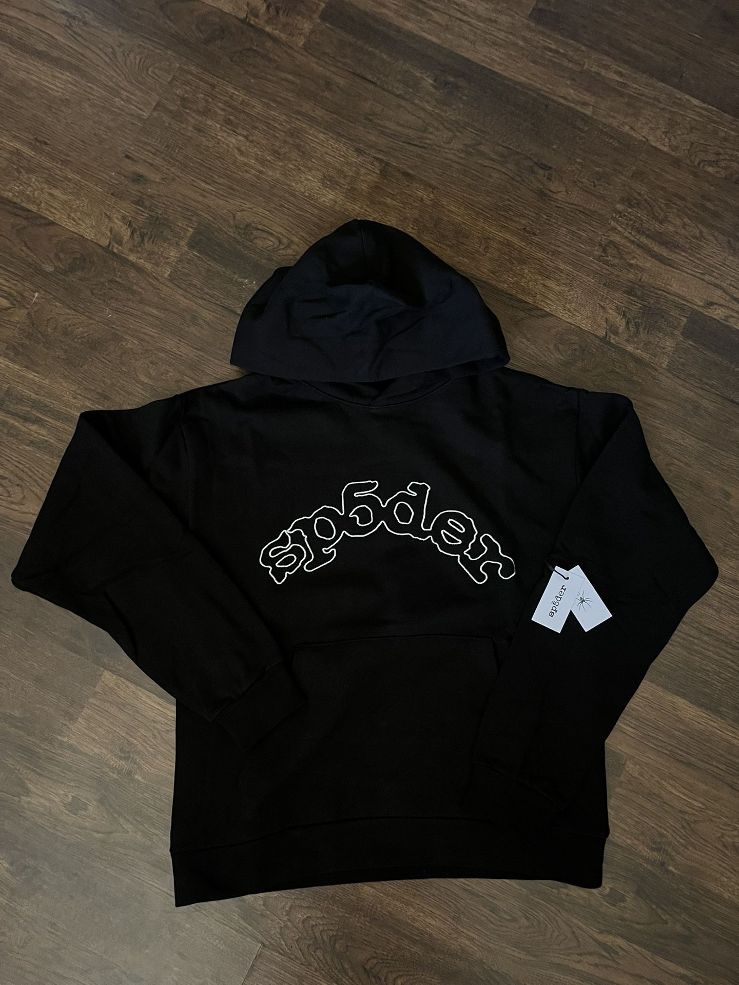 Spider Hoodie Of Logo Black 