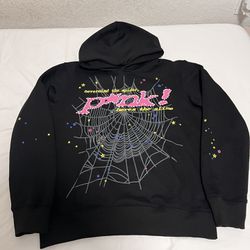 spider pink hoodie (medium)