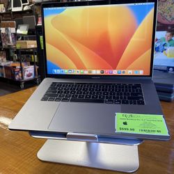 Apple MacBook Pro 2018 15.4” Retina Touchbar &ID i7 2.60GHz 6Core 16GB RAM 512GB SSD 4GB GPU Ventura
