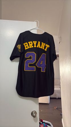 Black Kobe Bryant Button down baseball jersey