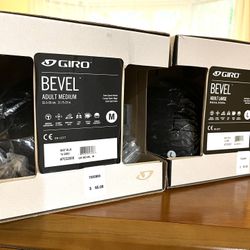 Giro Bevel Snow Helmets, adult medium and adult large.