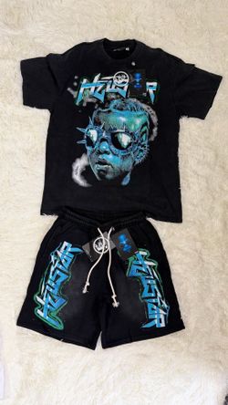 Graphic Tee & Shorts Set (SMALL)