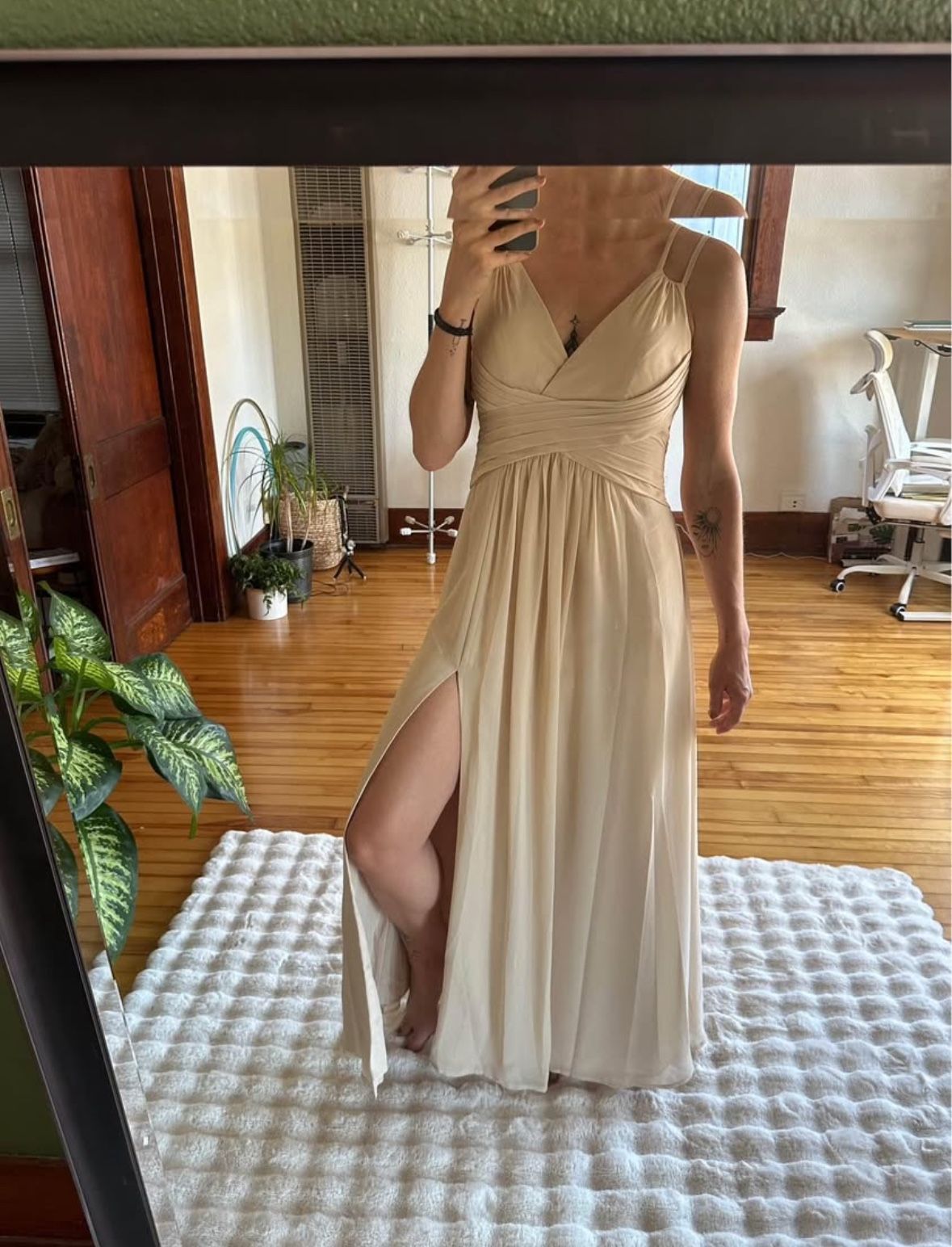 Azazie Farren Bridesmaid Dress Champagne