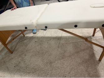 Portable Folding Massage Table Bed – Adjustable Height – White