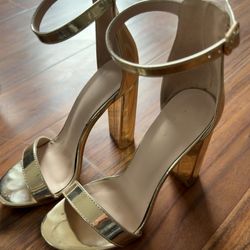 gold heels