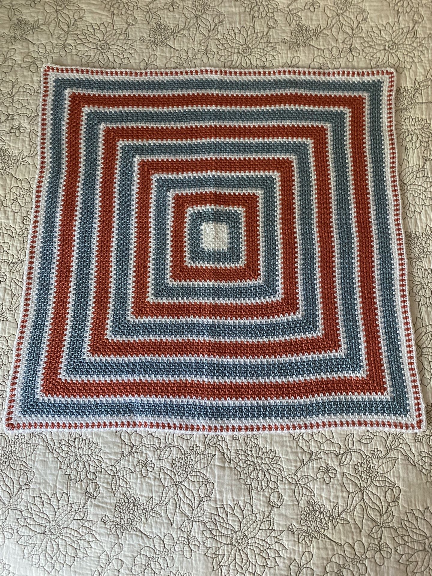 Newly Hand-Crocheted Baby Afghan