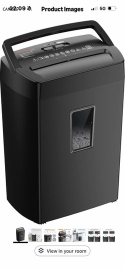 Bonsaii Black Cross-Cut Paper Shredder