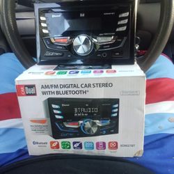 Dual AM FM Digital Car Stereo With Bluetooth