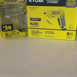 Ryobi 20 Pc Set Comes With $
