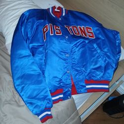Pistons Starter Bomber Jacket