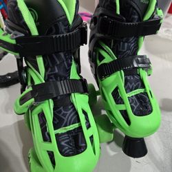 Roller Derby Adjustable Inline/Quad Combo Skates SIZE 12-2