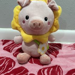 Hooded Crossbody Pig Animal Plush 9in - Five Below