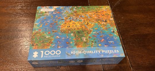 Animals of the World 1,000 jigsaw piece puzzle - 520MM X 380MM