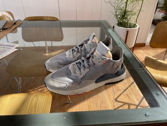 Adidas Nite Jogger Grey Orange Size 12 Shoes