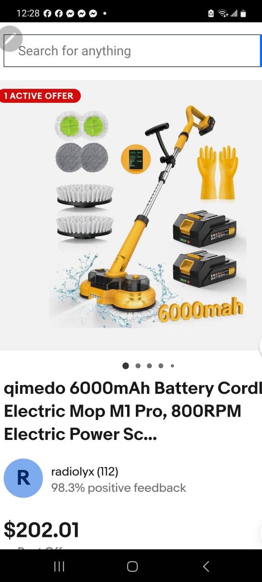 qimedo 600 mAh Eletrin Mop