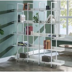Like New! Originally $370! XL 70” x 70” Open shelves bookcase storage unit shoe purse shelf wardrobe organizer cabinet room divider 