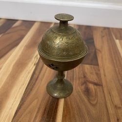 Vtg India Brass Incense Burner