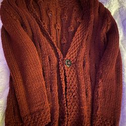 Burgendy Short Cardigan