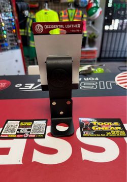 OCCIDENTAL LEATHER B5232 Black Sleeve Bar Holder