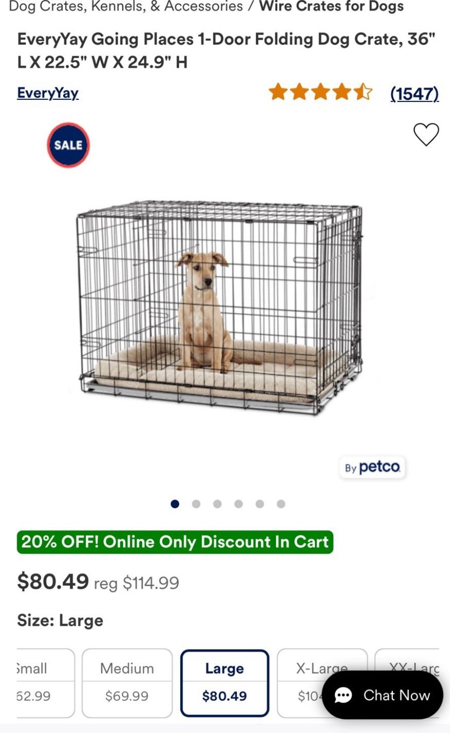 Large Dog Crate Petco