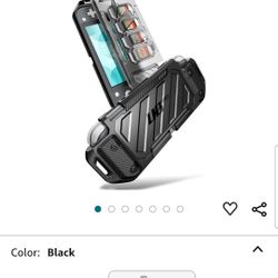 Nintendo Switch Lite 2019 Black Frost Beetle Military Grade Protective Case.