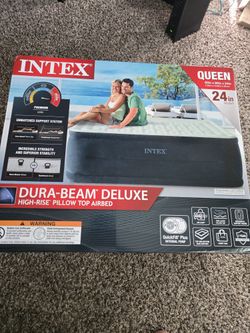 Intex Dura-Beam Deluxe High Rise Pillow Top AirBed