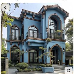 Pintura Azul Pastel Exterior 