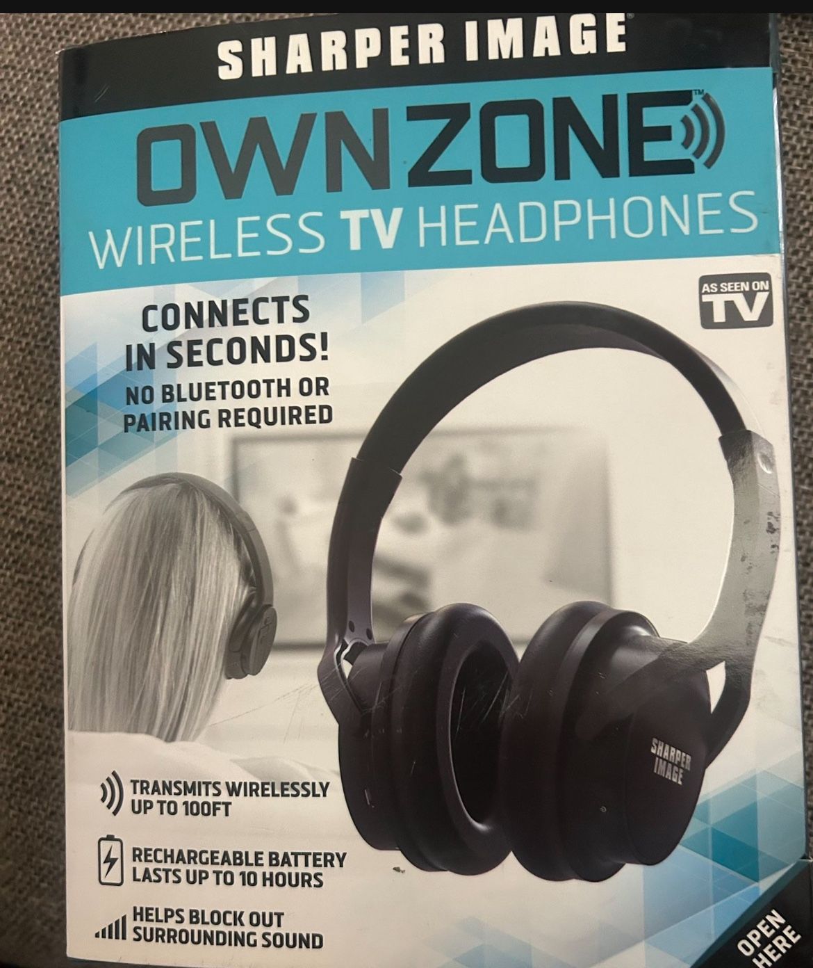Sharper image Ownzone Wireless TV headphones