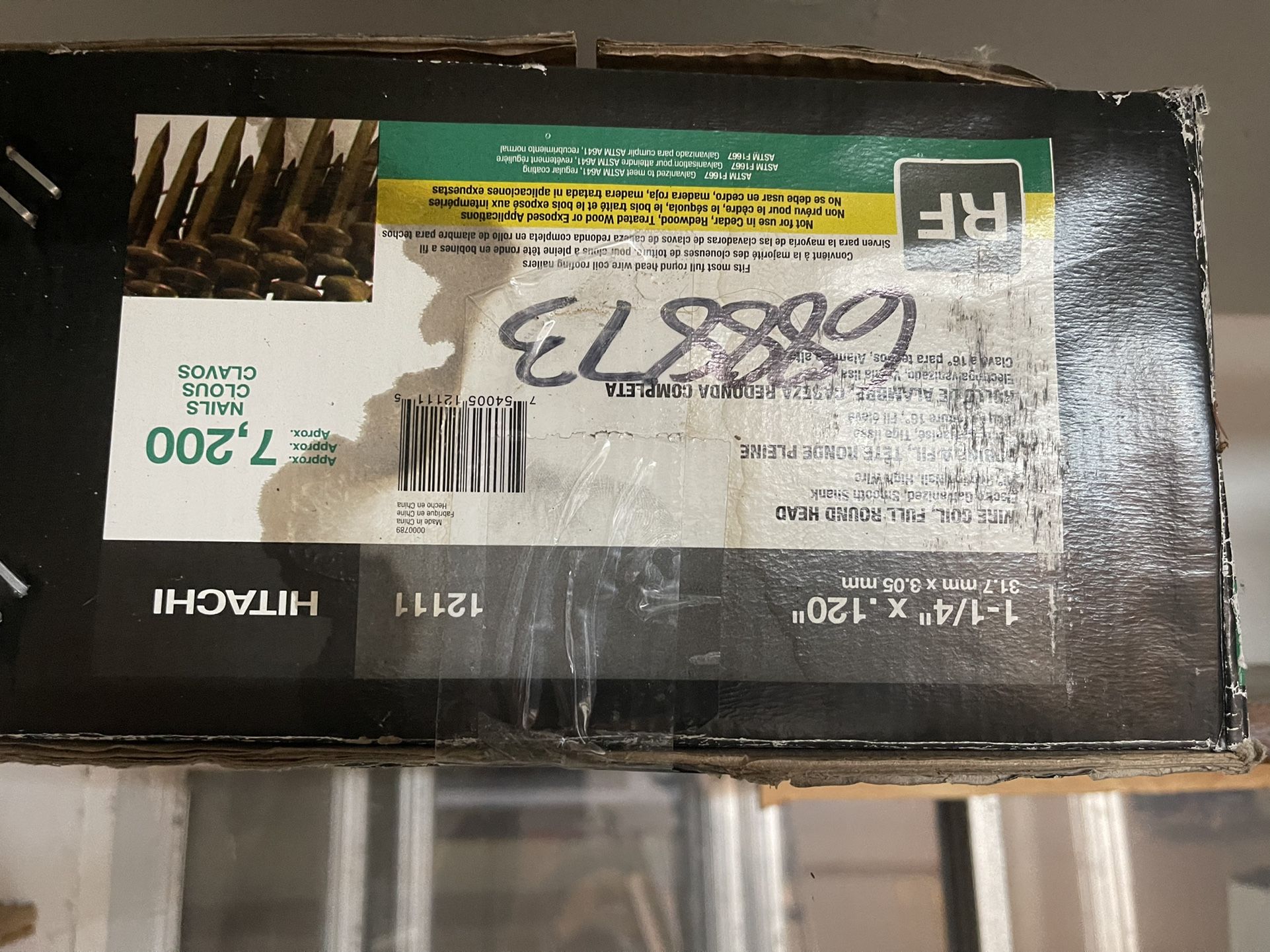 1 1/4” X .120” 15* Wire Weld Coil Roofing Nails By Hitachi