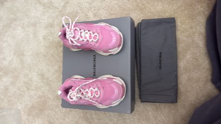 Balenciaga Triple S Kids Sneakers – Light Pink/White – EU Size 27