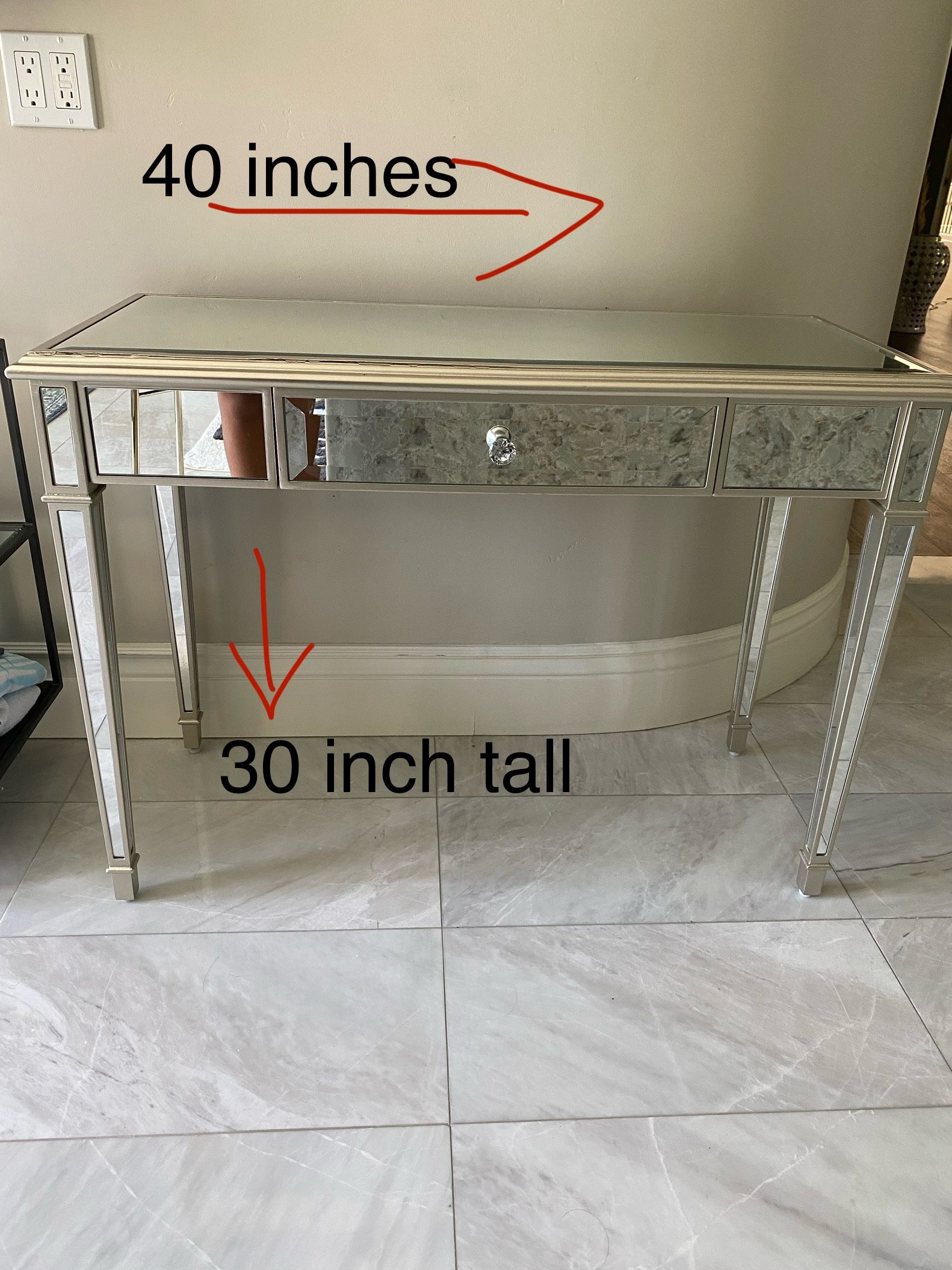 Mirror Console Table