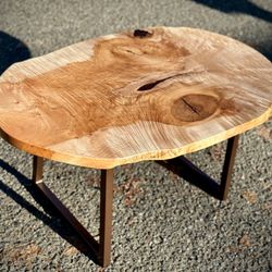 Live Edge Maple Coffee Table 