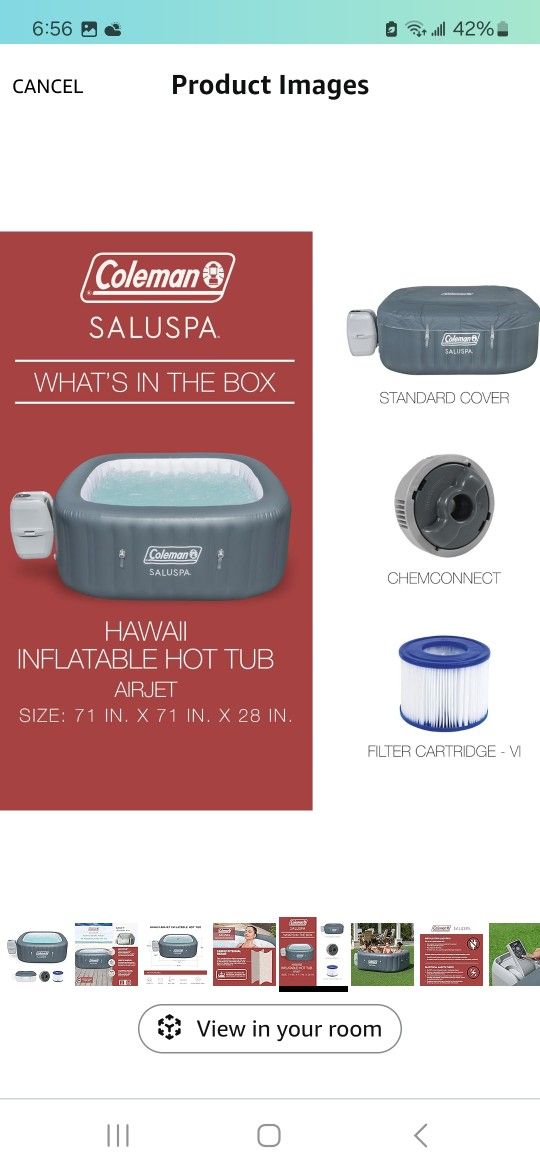 Coleman Inflatable Jacuzzi
