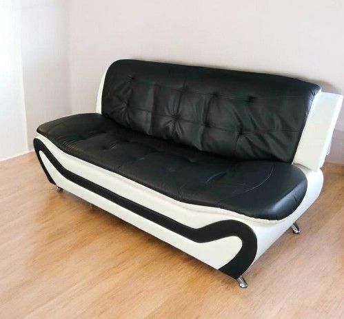 Modern Elegant Black & White Couch - Brand NEW