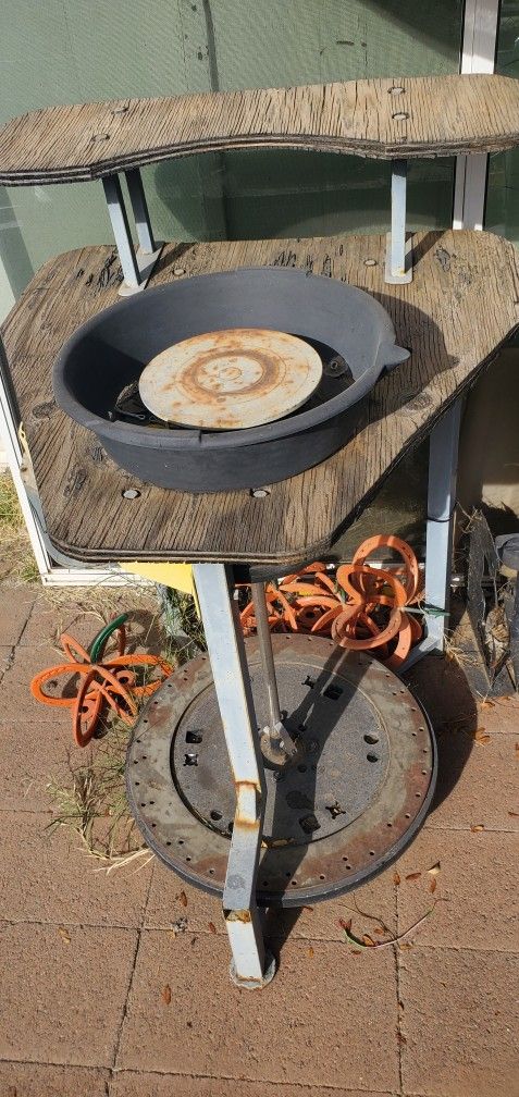 Pottery Wheel And Kiln