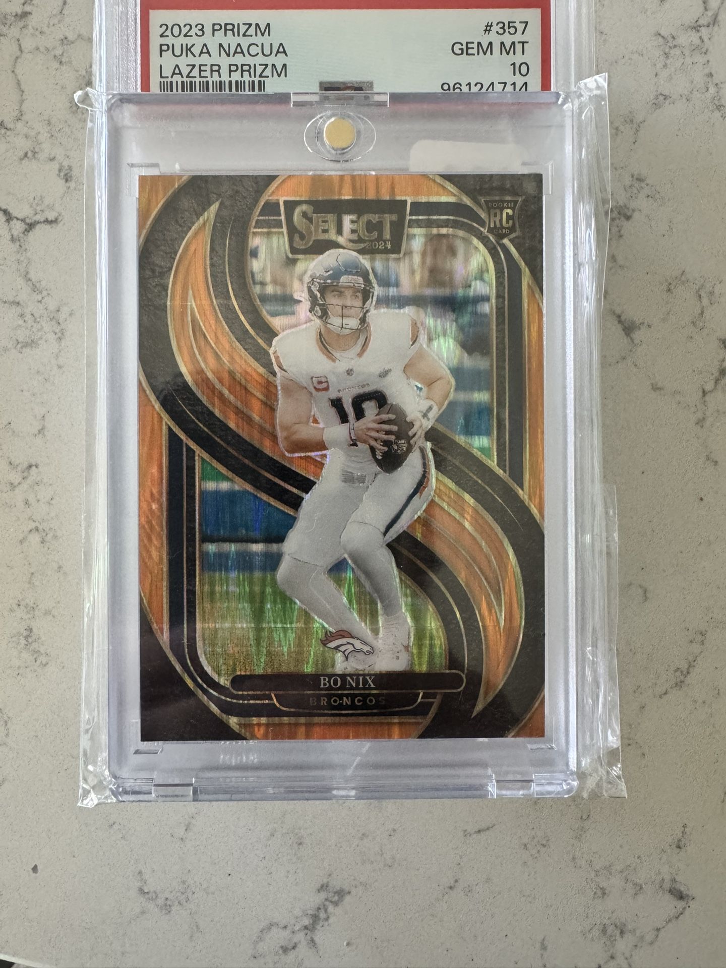 Bo Nix Orange Select /399 (color Match)