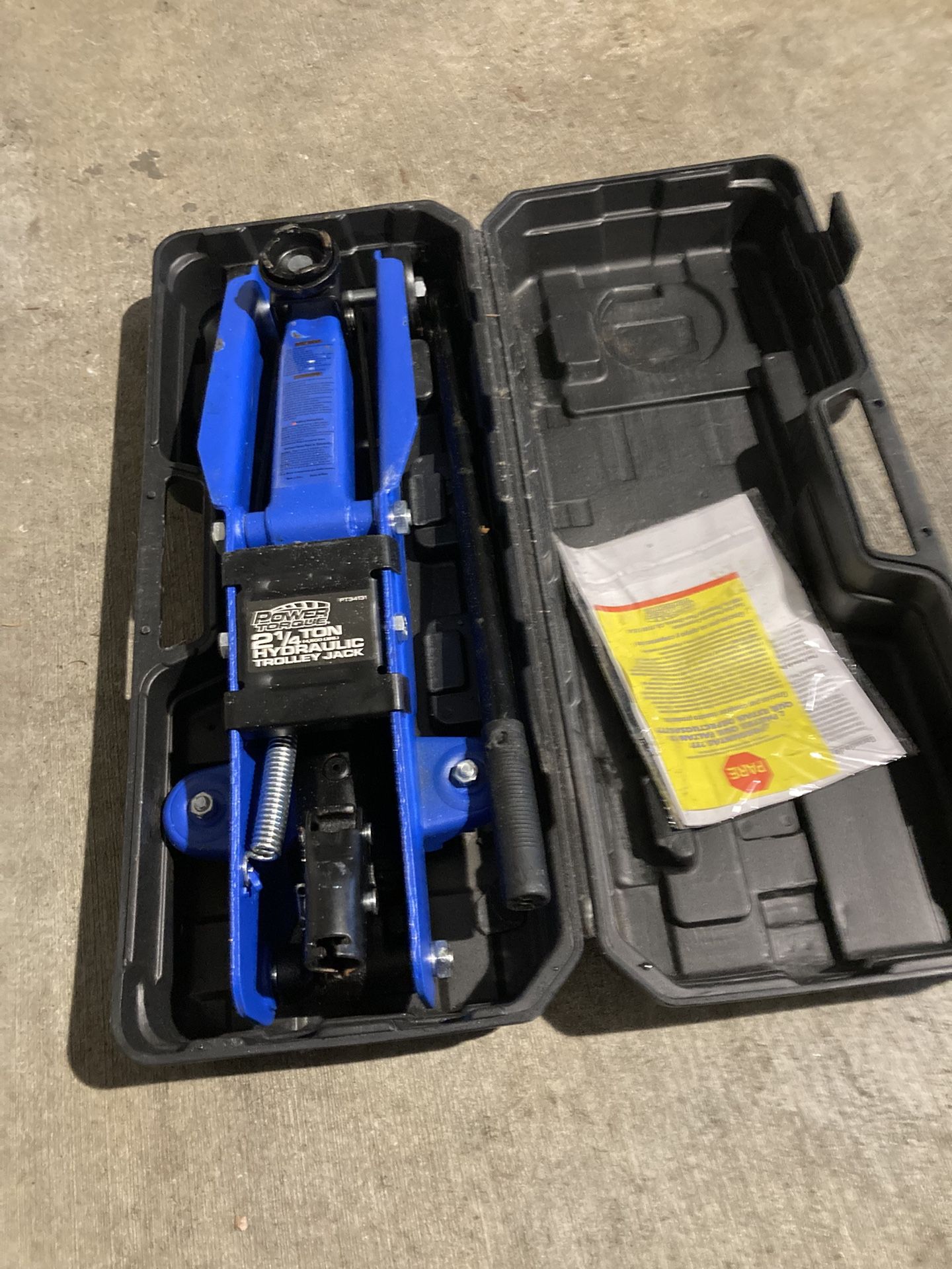 Power Torque 2 1/4 ton Trolley Jack