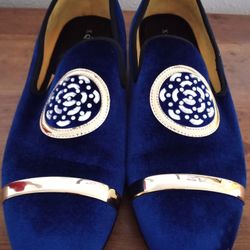 Royal Blue Loafers Size 13