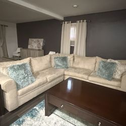 Sectional with Coffee and End Table