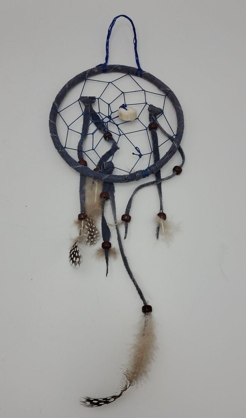 Dreamcatcher Gray-Blue Suede